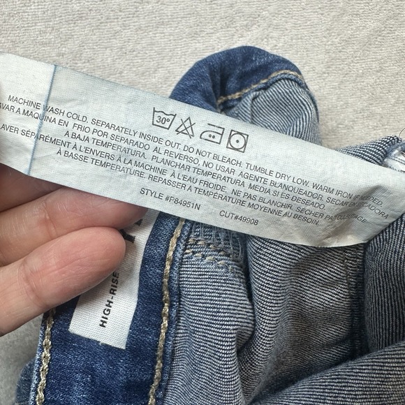 YMI Chloe High Rise Flare Jeans Women's Size 5 / 27 Blue Stretch Denim Cowgirl - Picture 13 of 15